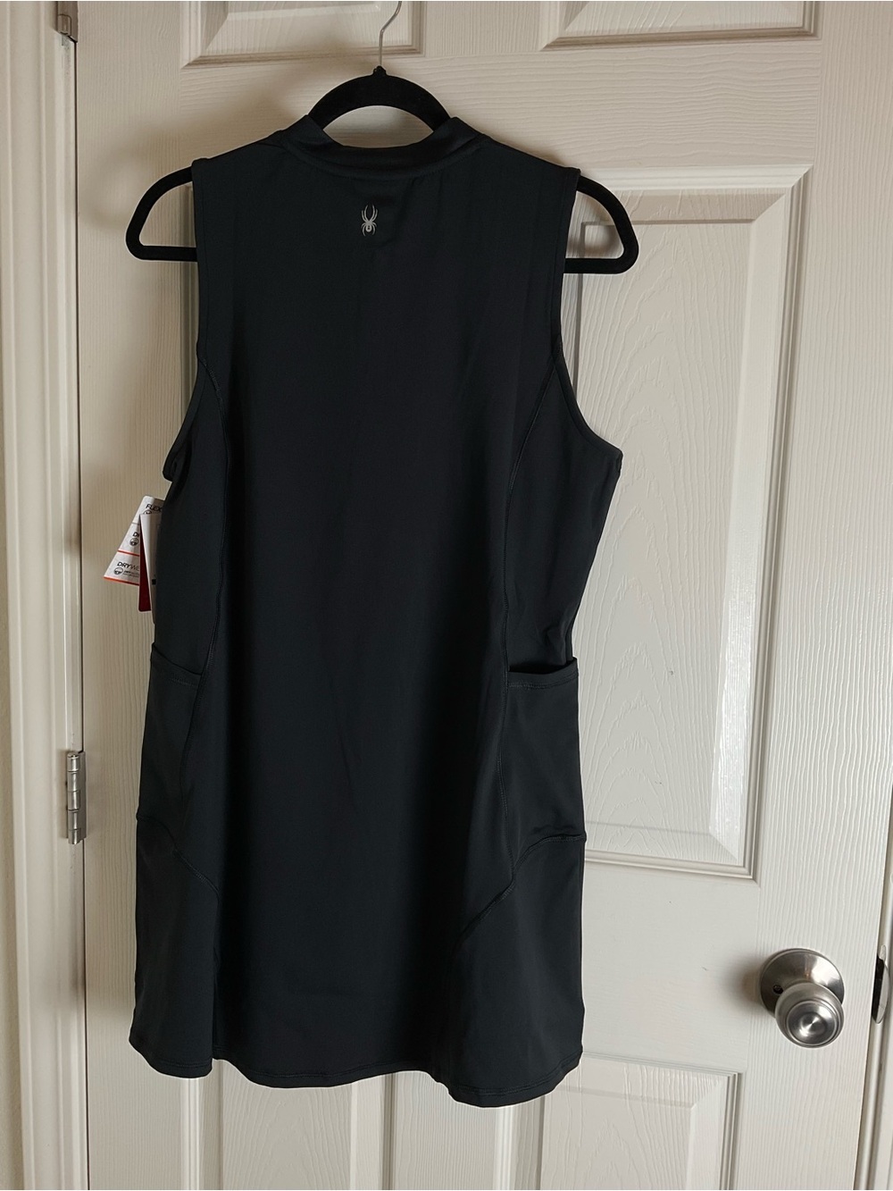 NWT Spyder Women’s Active Dress - Black Quarter-Zip Sleeveless - Size L - Picture 8 of 9